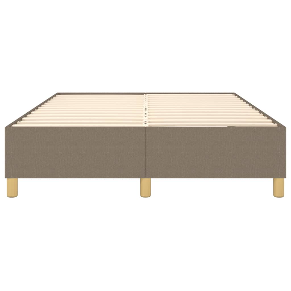 Cadre de lit sans matelas taupe 140x200 cm tissu - XIOS