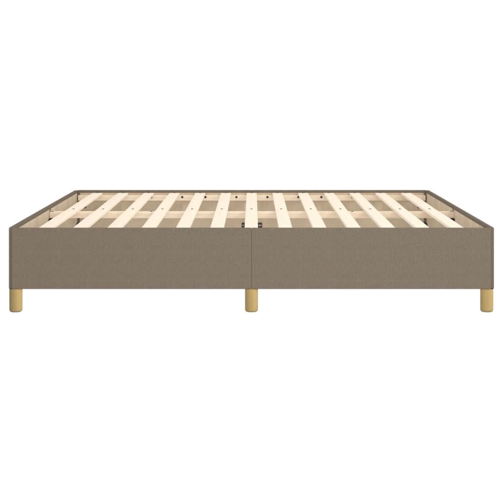 Cadre de lit sans matelas taupe 160x200 cm tissu - XIOS