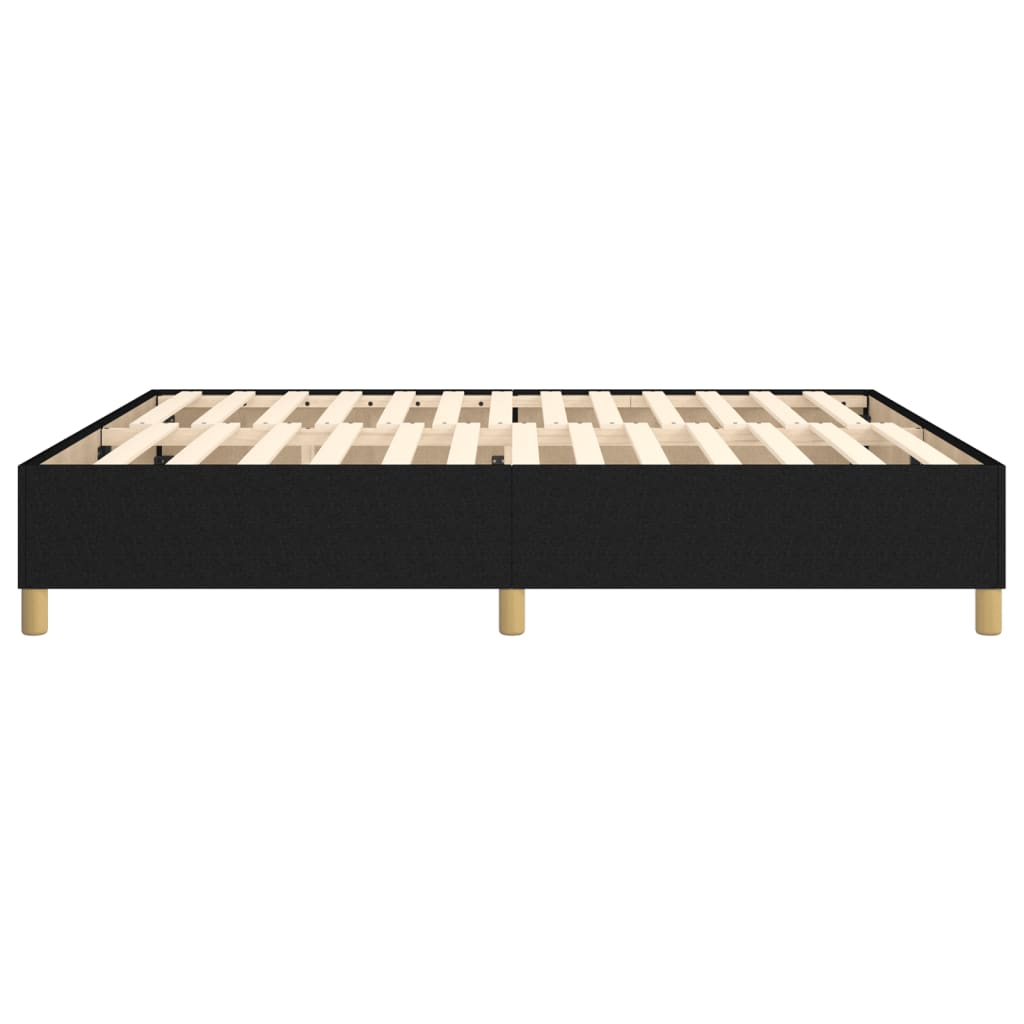 Cadre de lit sans matelas noir 180x200 cm tissu - XIOS