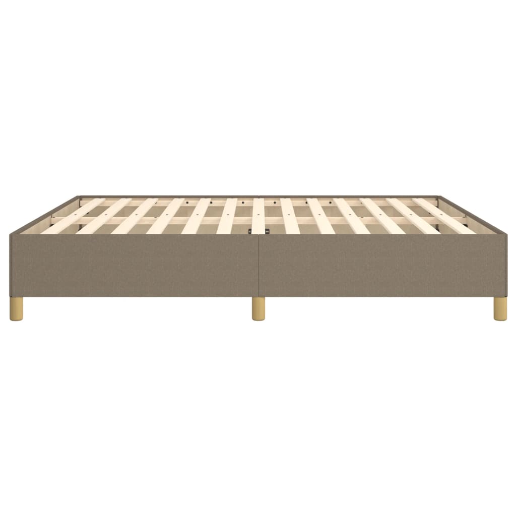 Cadre de lit sans matelas taupe 180x200 cm tissu - XIOS