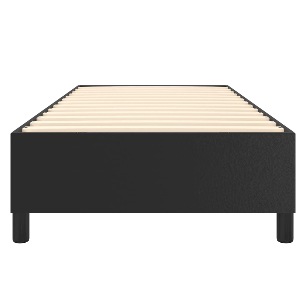 Cadre de lit sans matelas noir 90x190 cm similicuir - XIOS