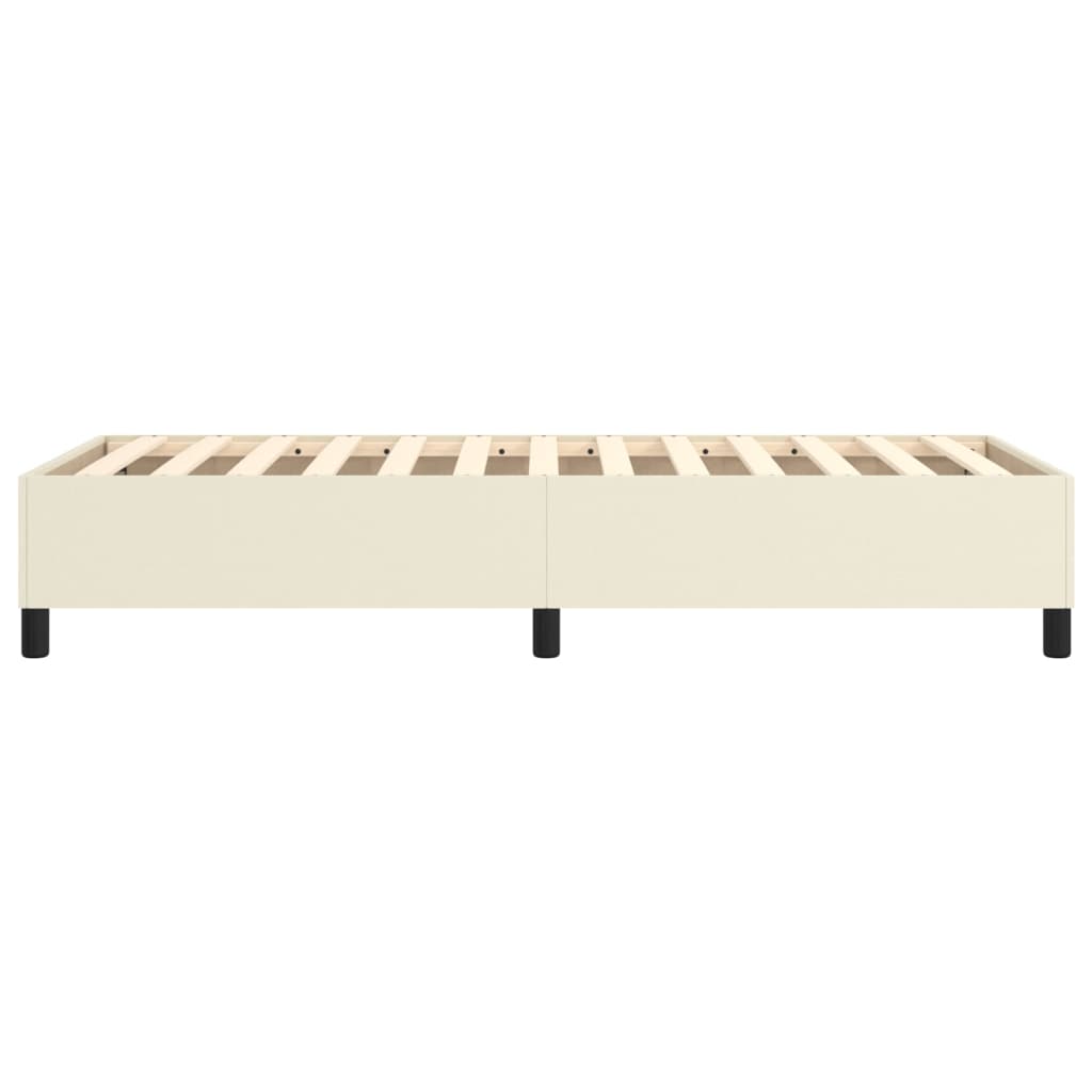 Cadre de lit sans matelas crème 90x190 cm similicuir - XIOS