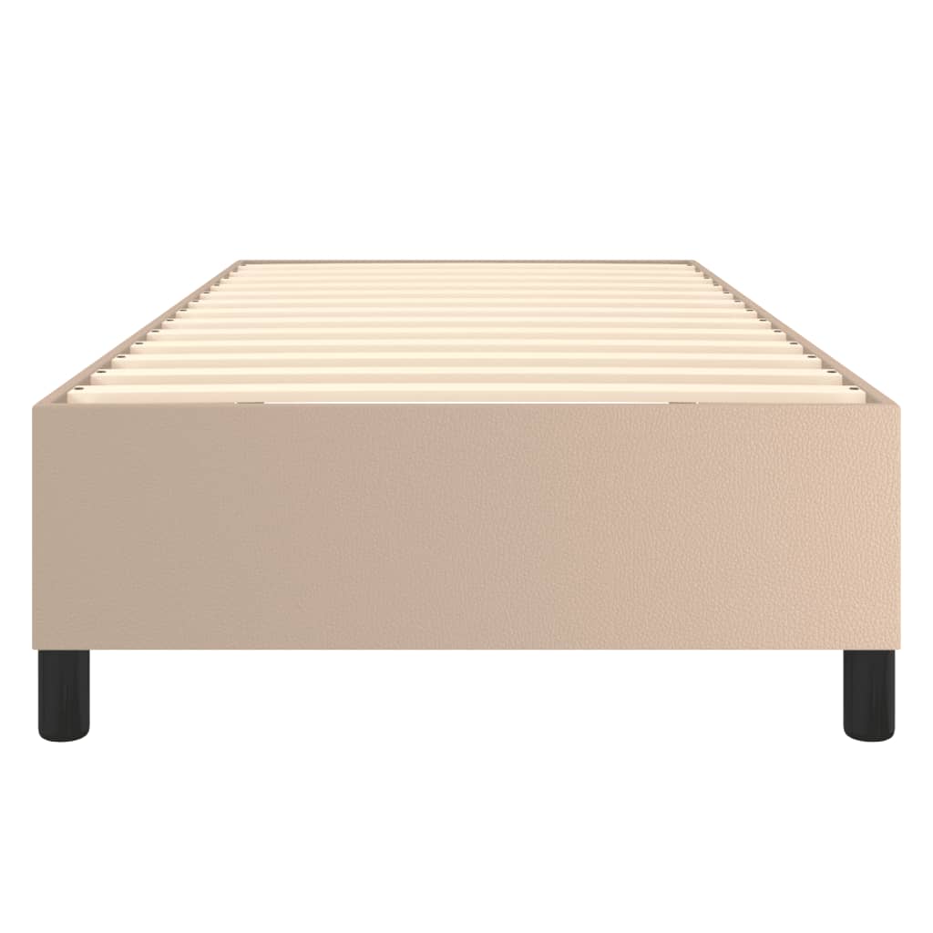 Cadre de lit sans matelas cappuccino 90x190 cm similicuir - XIOS