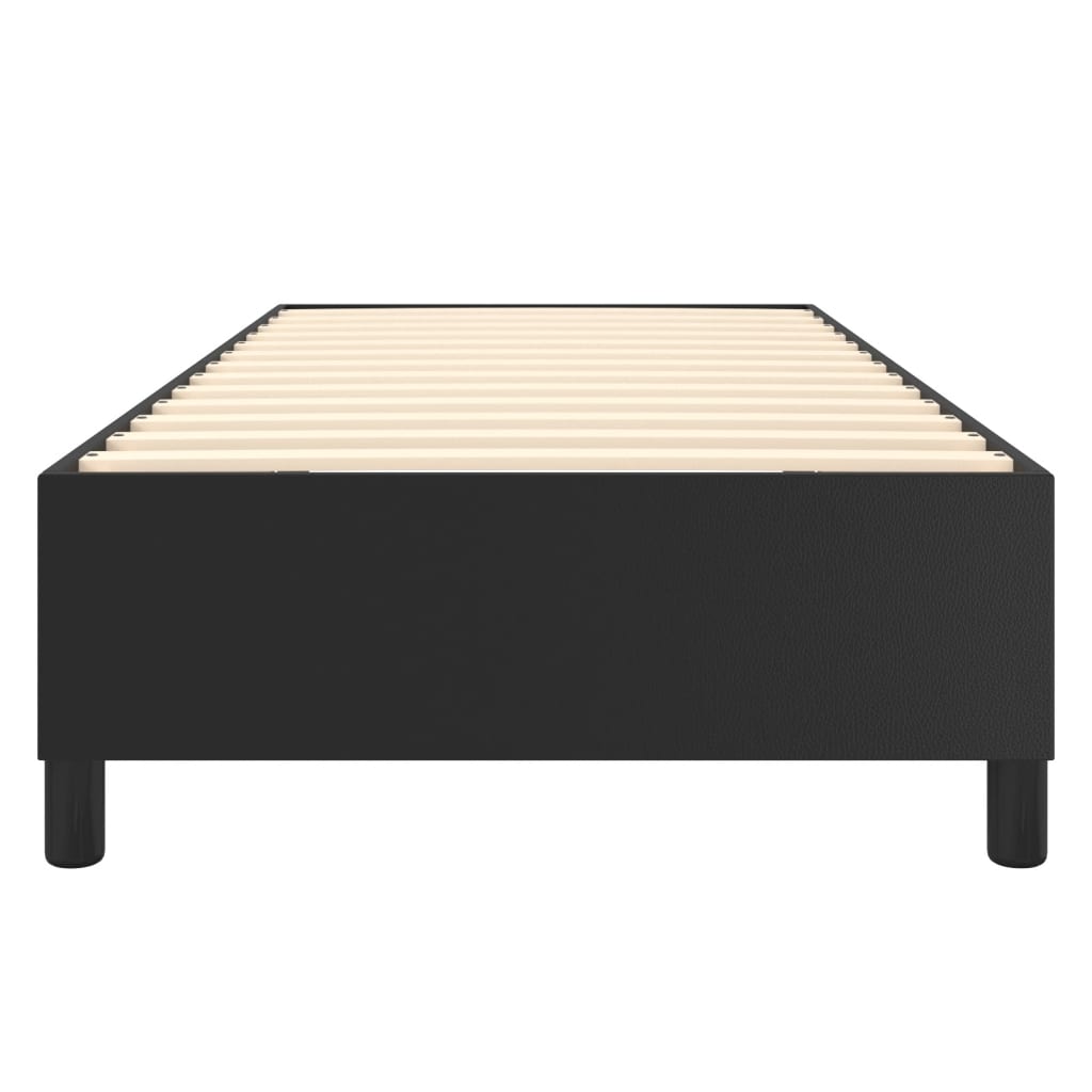 Cadre de lit sans matelas noir 90x200 cm similicuir - XIOS