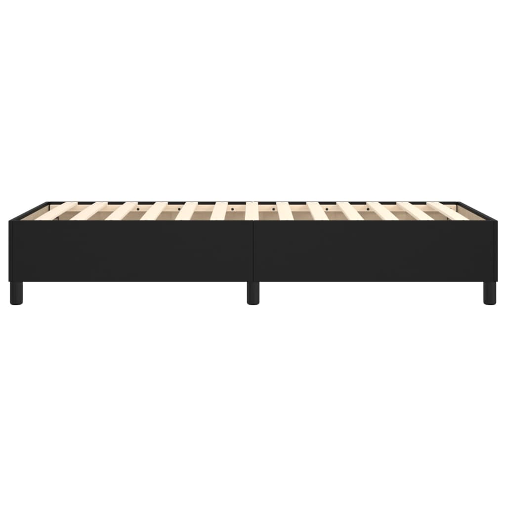 Cadre de lit sans matelas noir 90x200 cm similicuir - XIOS