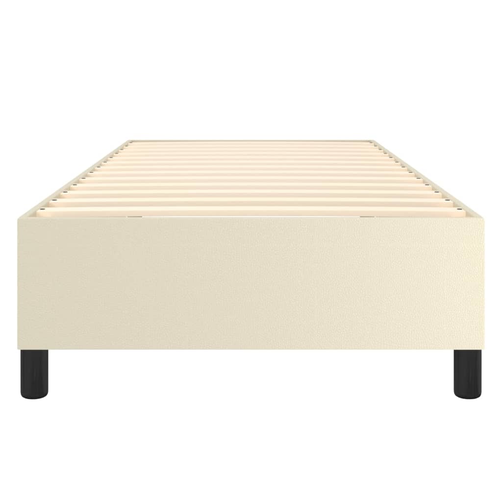Cadre de lit sans matelas crème 90x200 cm similicuir - XIOS