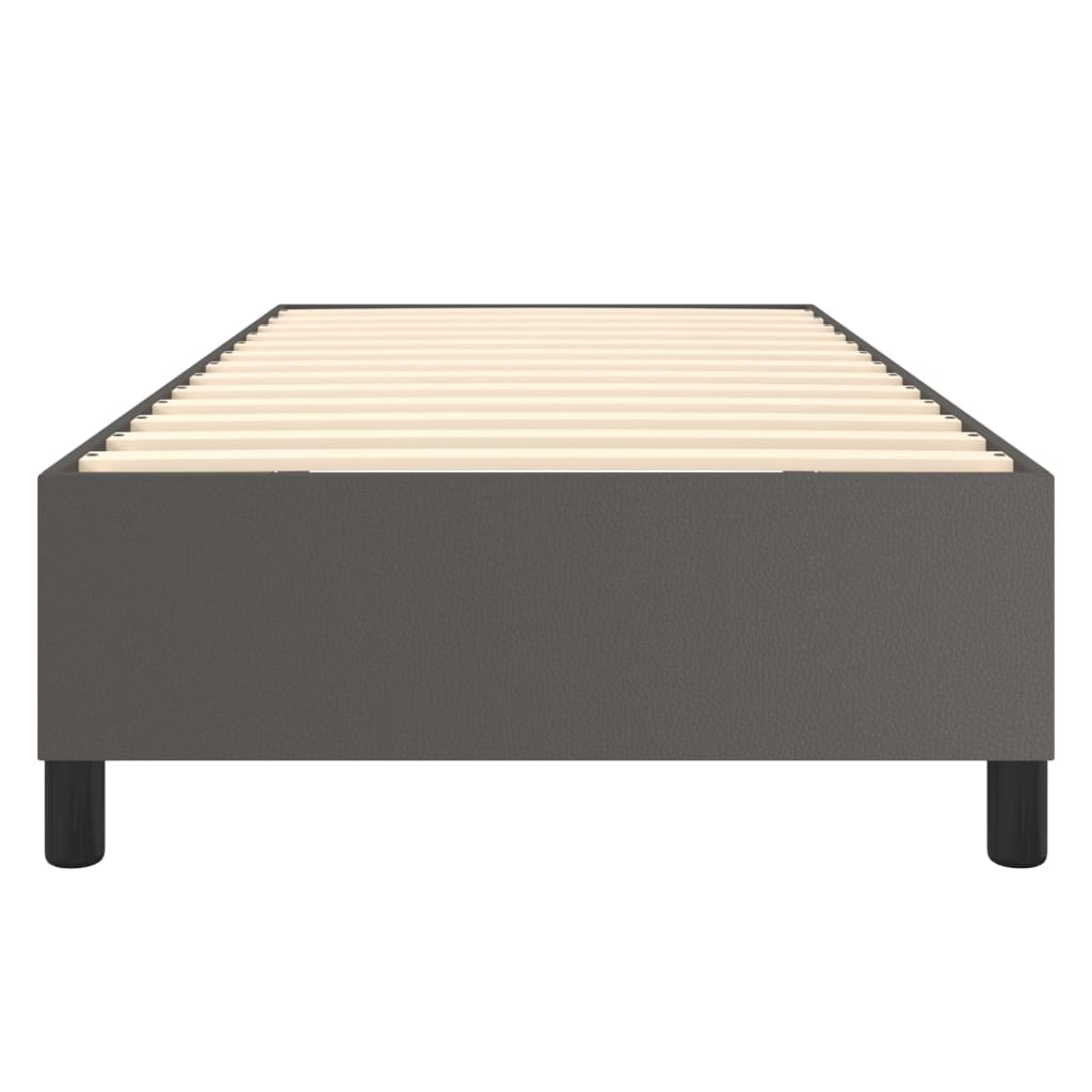 Cadre de lit sans matelas gris 90x200 cm similicuir - XIOS