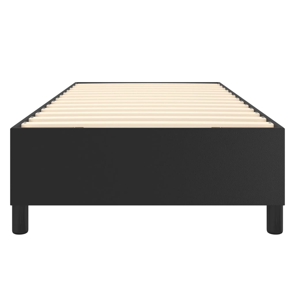 Cadre de lit sans matelas noir 100x200 cm similicuir - XIOS
