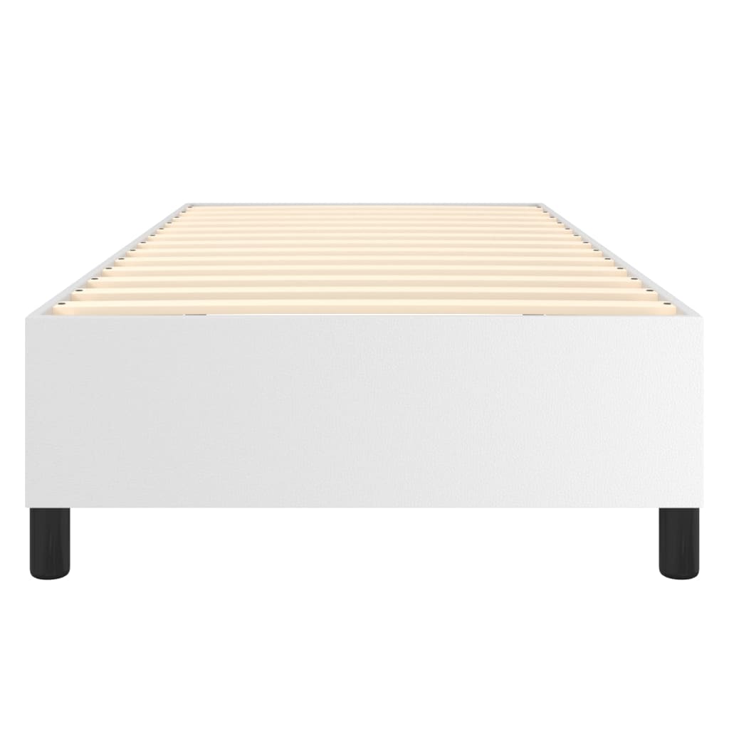 Cadre de lit sans matelas blanc 100x200 cm similicuir - XIOS