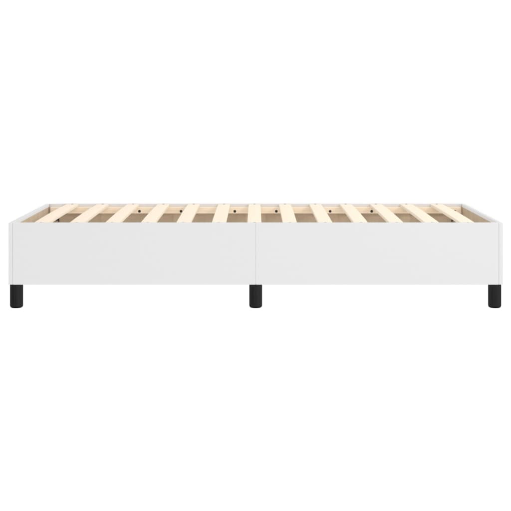 Cadre de lit sans matelas blanc 100x200 cm similicuir - XIOS