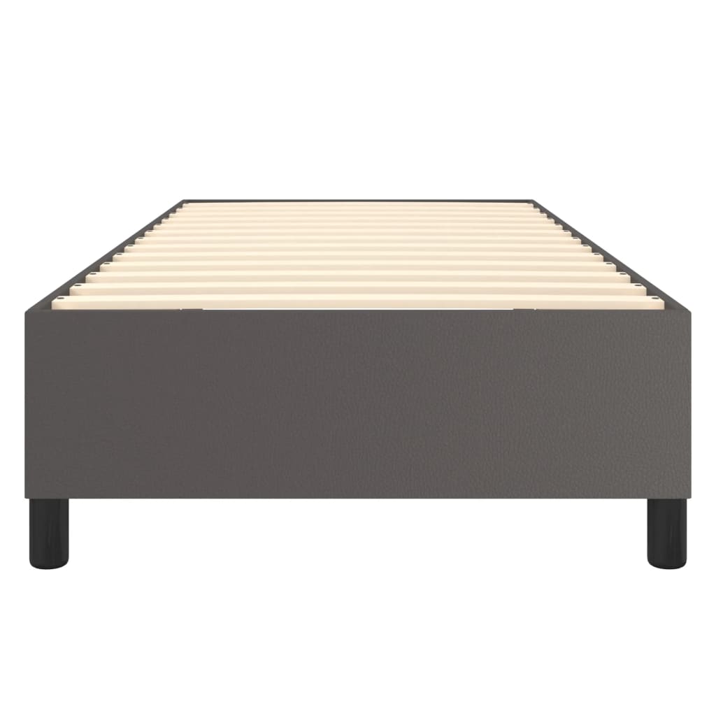 Cadre de lit sans matelas gris 100x200 cm similicuir - XIOS