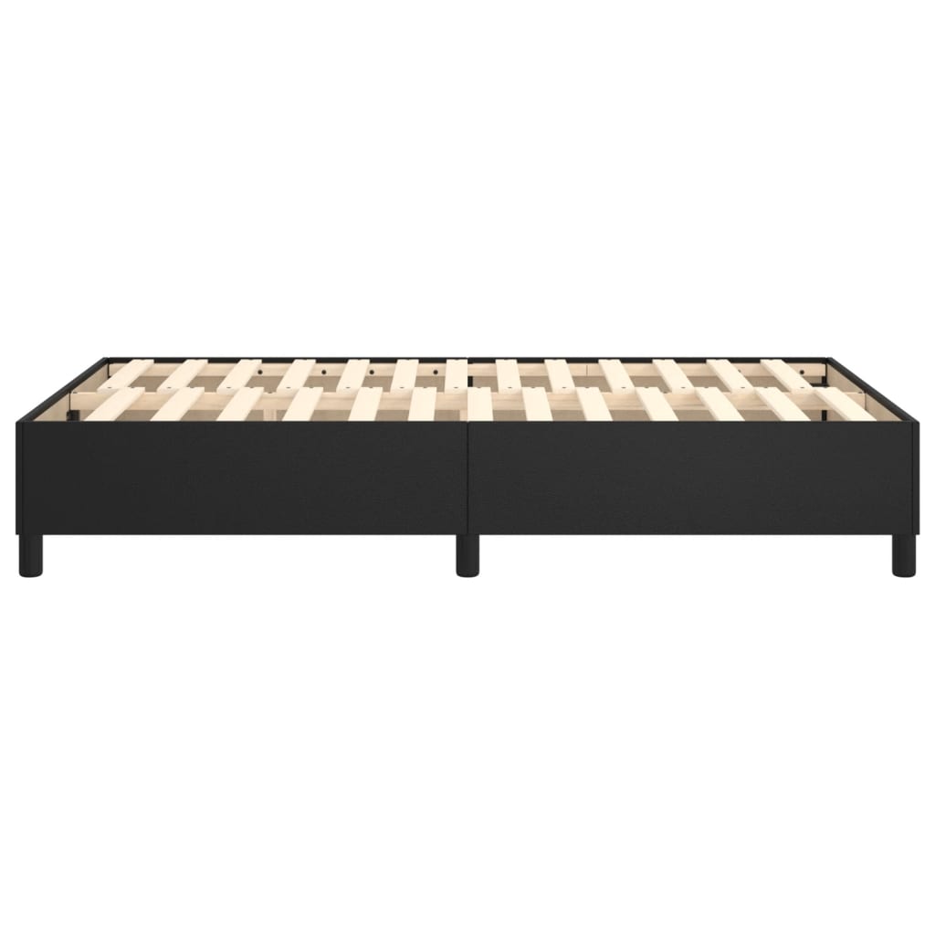 Cadre de lit sans matelas noir 120x200 cm similicuir - XIOS