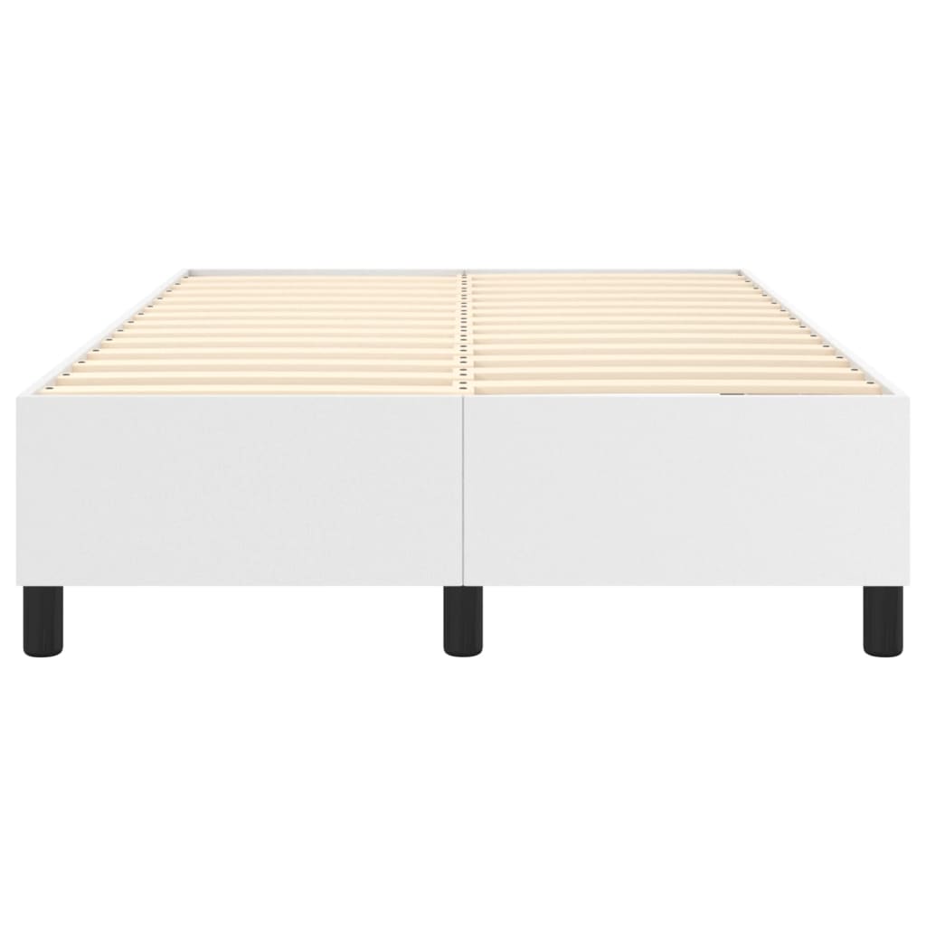 Cadre de lit sans matelas blanc 120x200 cm similicuir - XIOS