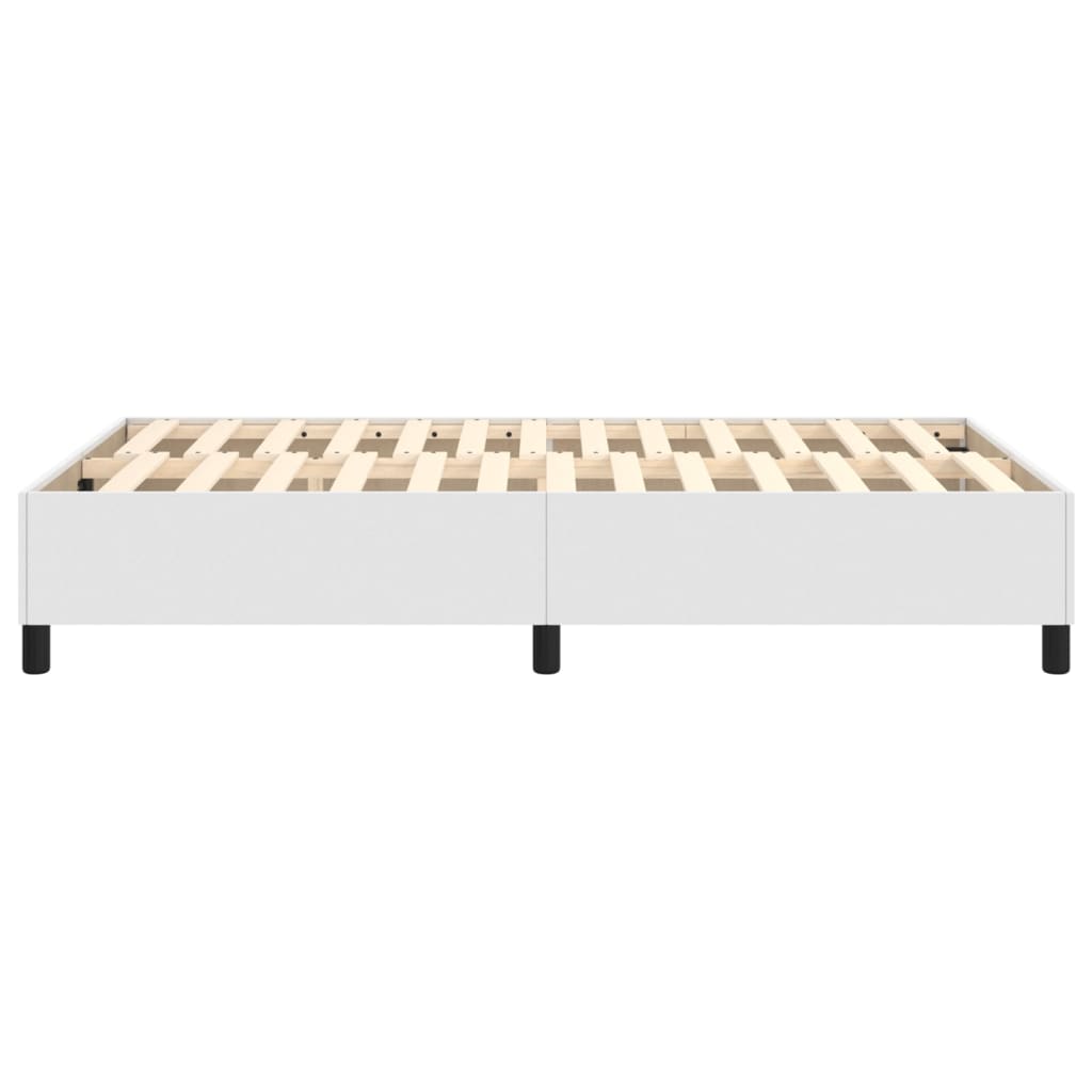 Cadre de lit sans matelas blanc 120x200 cm similicuir - XIOS