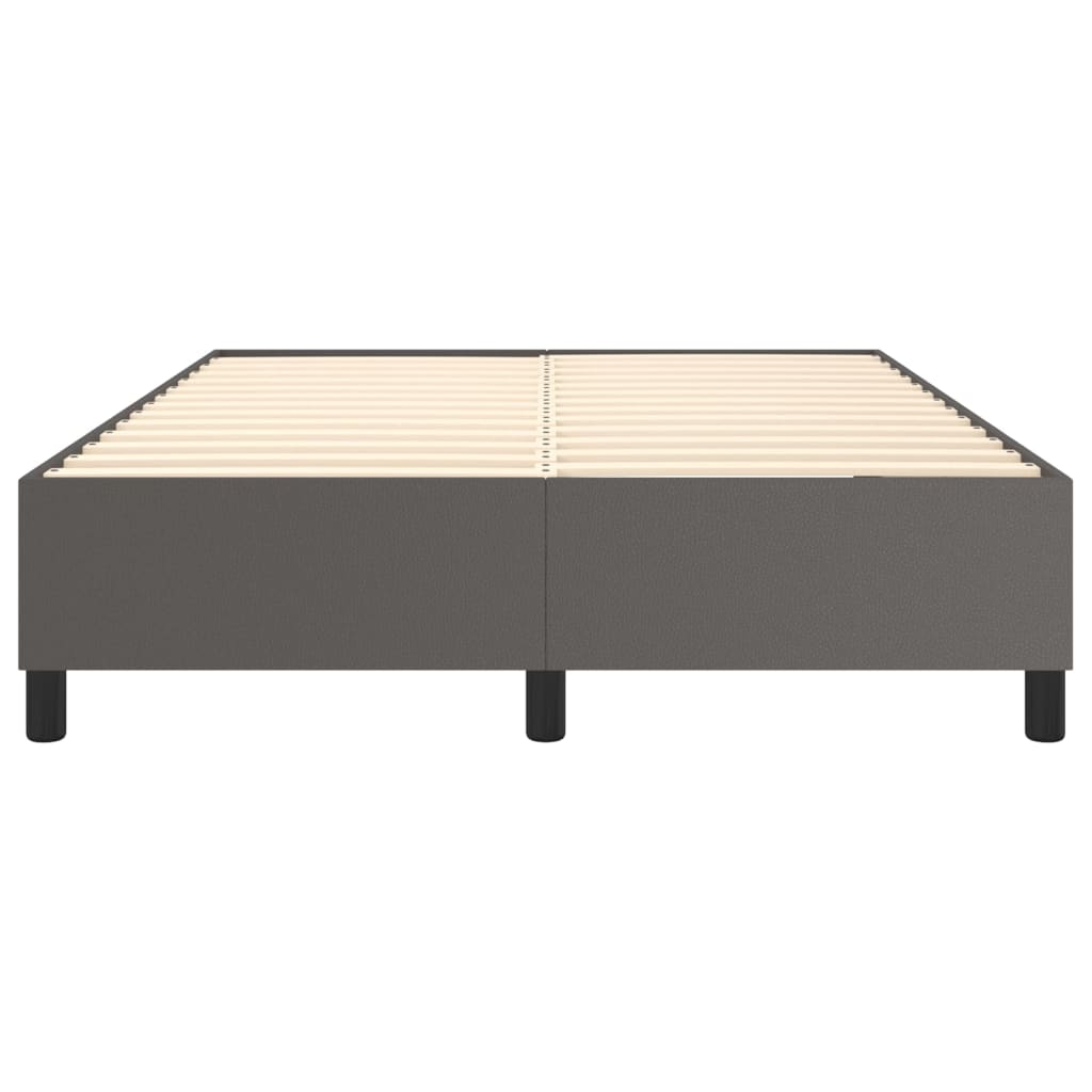 Cadre de lit sans matelas gris 140x190 cm similicuir - XIOS