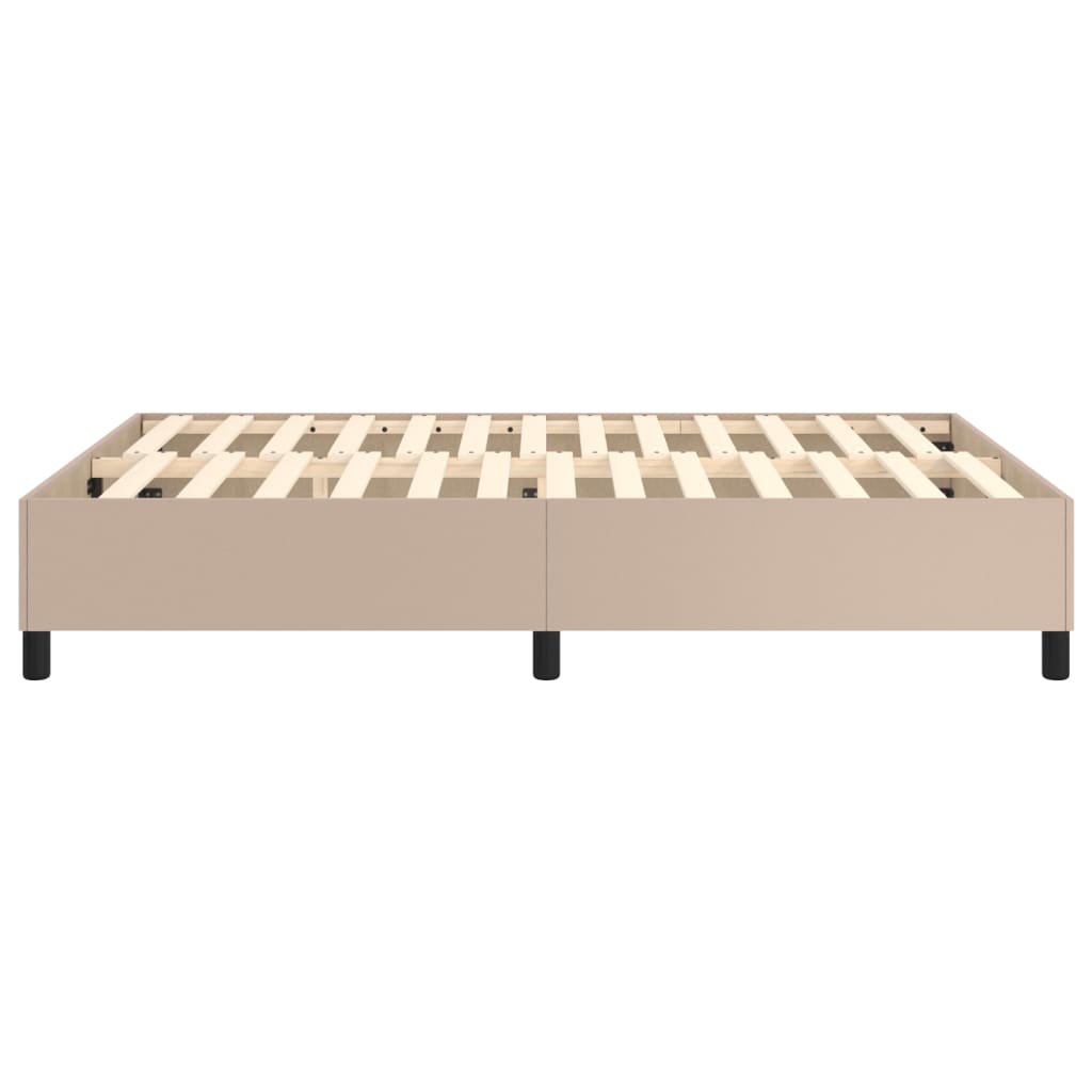 Cadre de lit sans matelas cappuccino 140x190 cm similicuir - XIOS