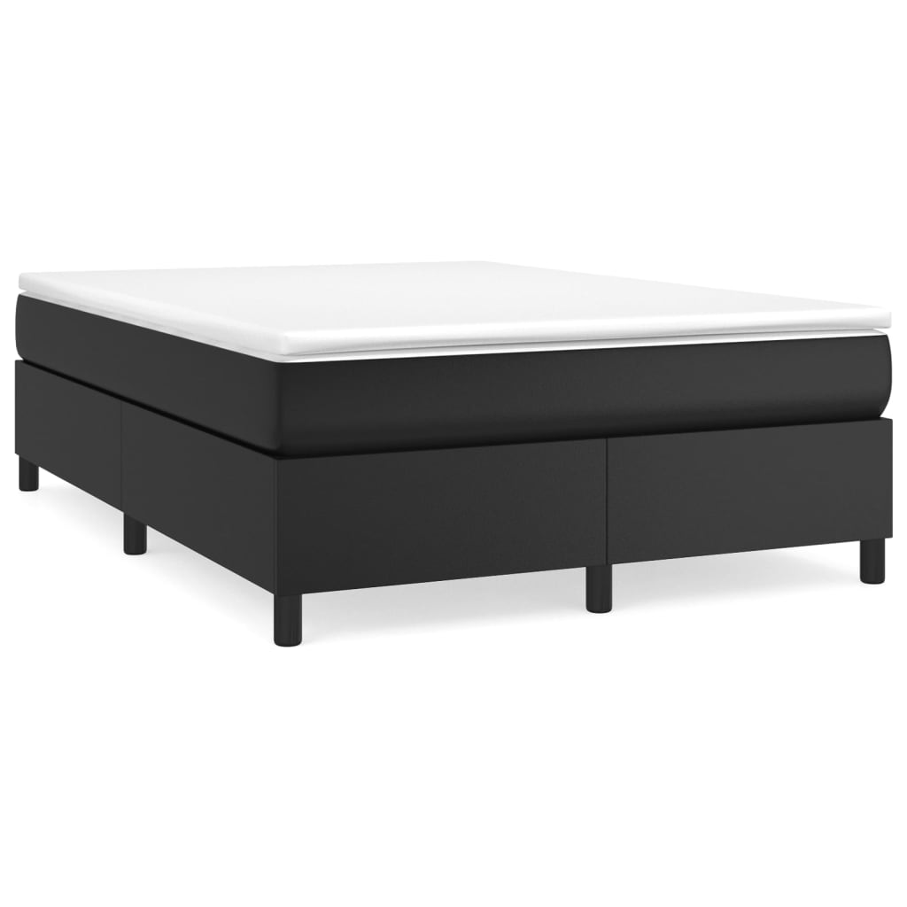 Cadre de lit sans matelas noir 140x200 cm similicuir - XIOS
