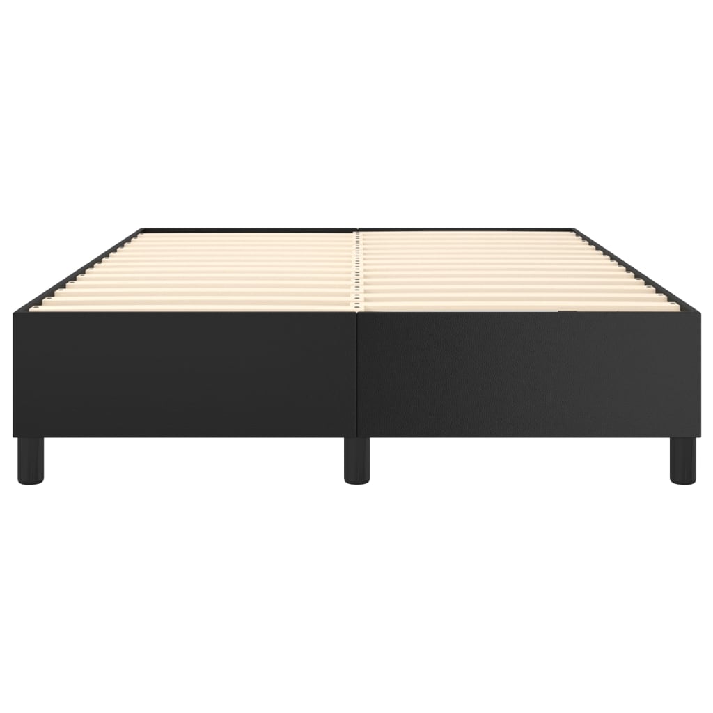Cadre de lit sans matelas noir 140x200 cm similicuir - XIOS
