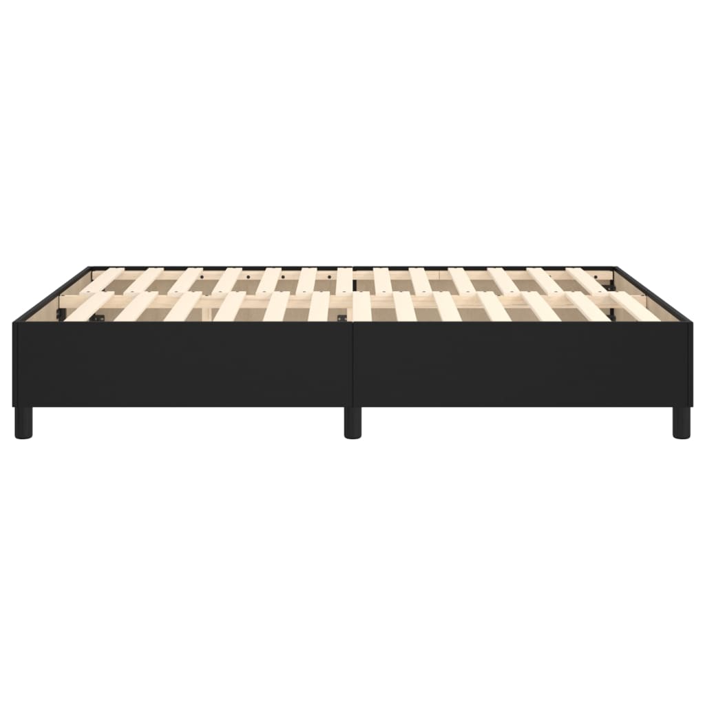 Cadre de lit sans matelas noir 140x200 cm similicuir - XIOS