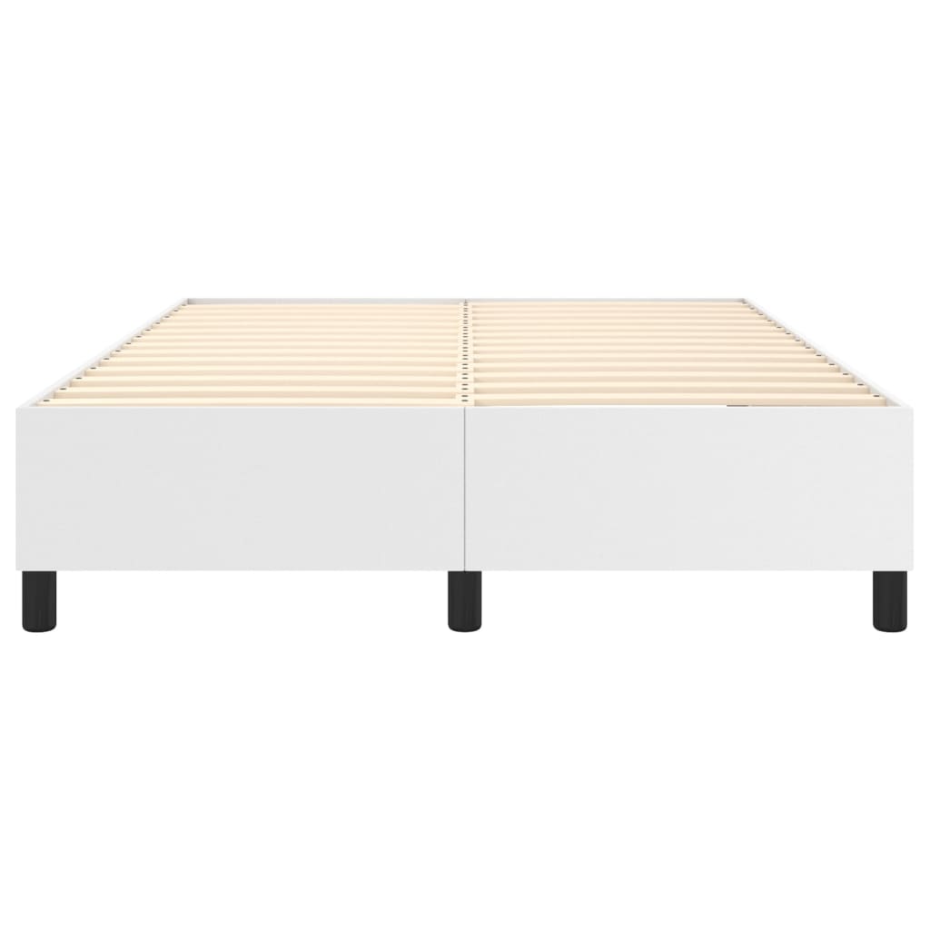 Cadre de lit sans matelas blanc 140x200 cm similicuir - XIOS