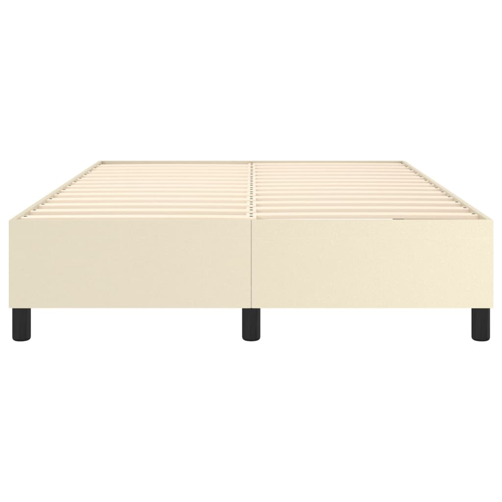 Cadre de lit sans matelas crème 140x200 cm similicuir - XIOS