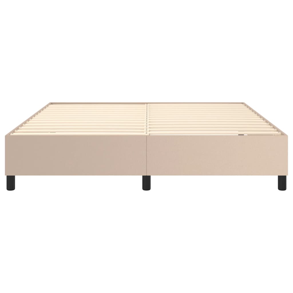 Cadre de lit sans matelas cappuccino 160x200 cm similicuir - XIOS