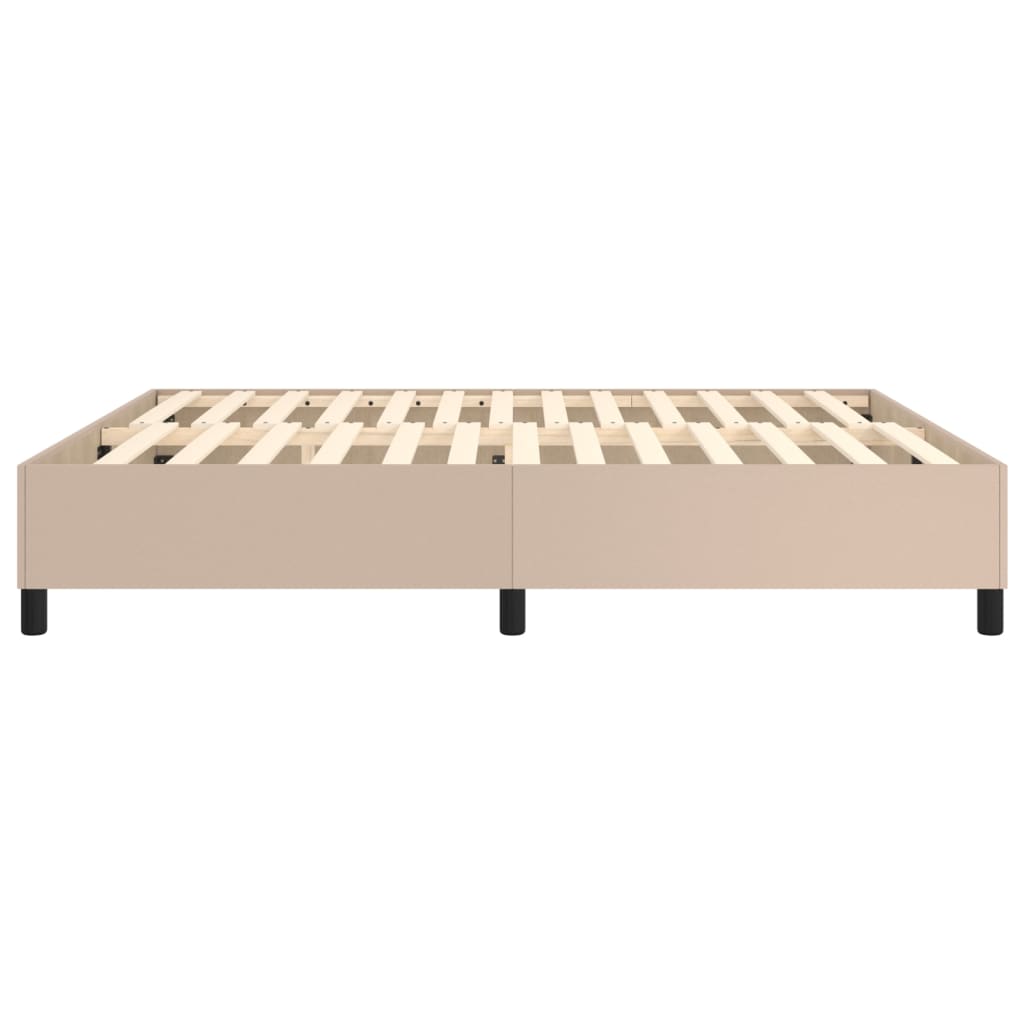 Cadre de lit sans matelas cappuccino 160x200 cm similicuir - XIOS