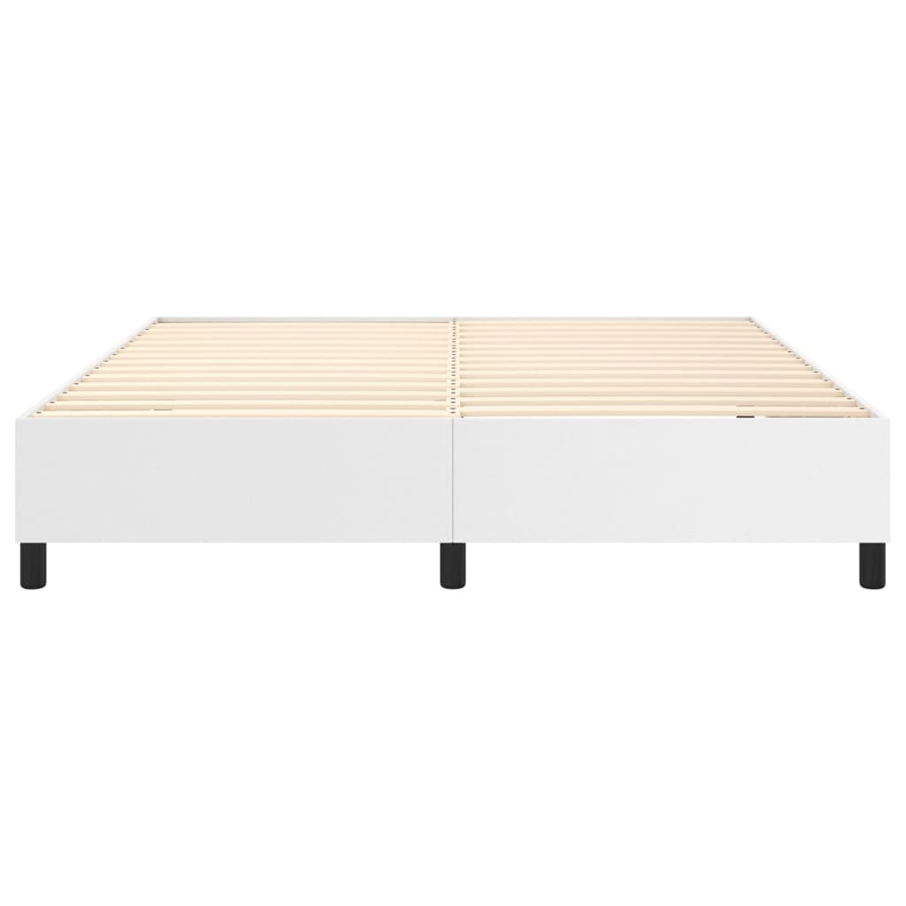 Cadre de lit sans matelas blanc 180x200 cm similicuir - XIOS