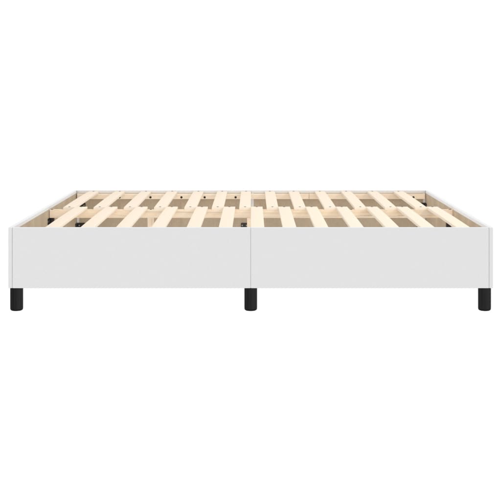 Cadre de lit sans matelas blanc 180x200 cm similicuir - XIOS
