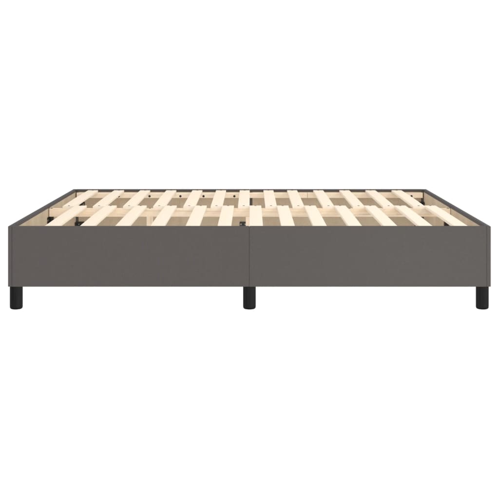 Cadre de lit sans matelas gris 180x200 cm similicuir - XIOS