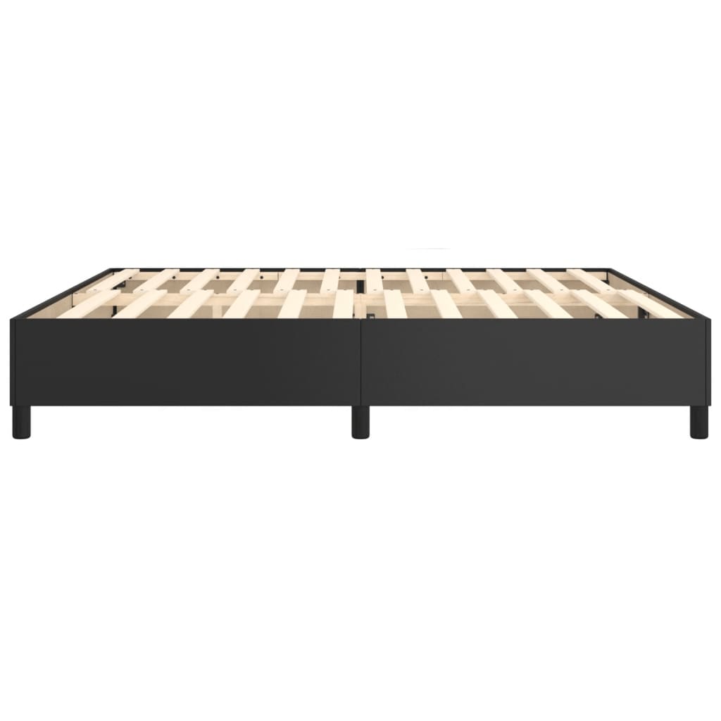 Cadre de lit sans matelas noir 200x200 cm similicuir - XIOS