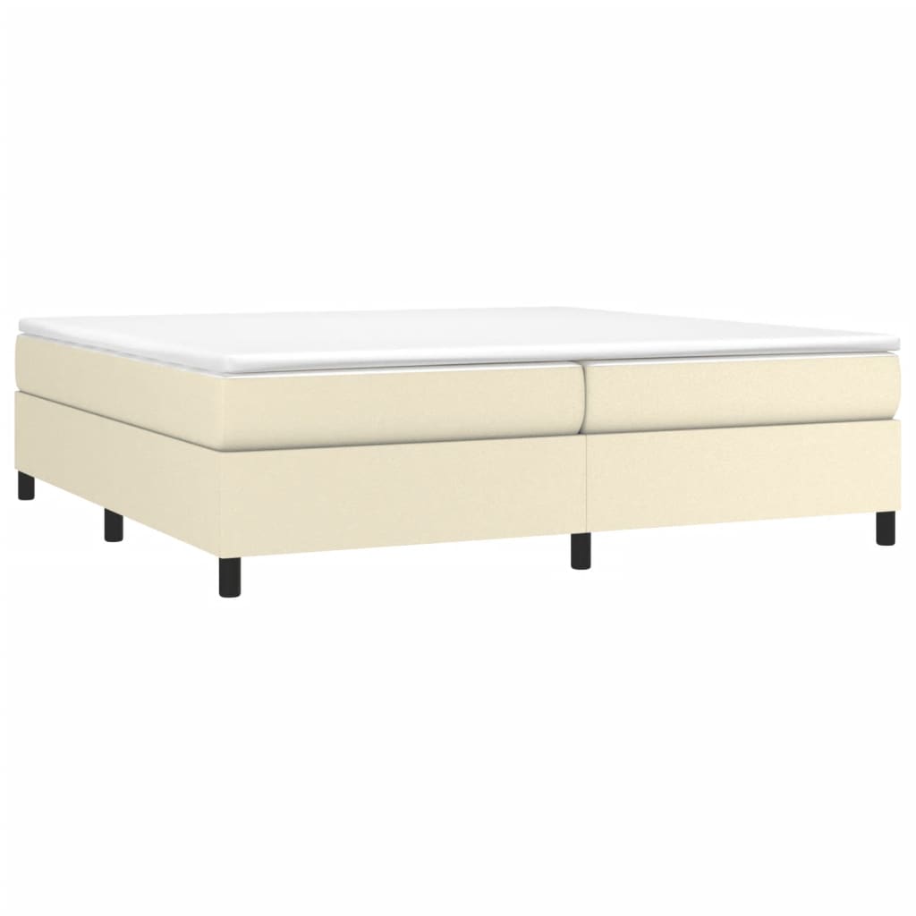 Cadre de lit sans matelas crème 200x200 cm similicuir - XIOS