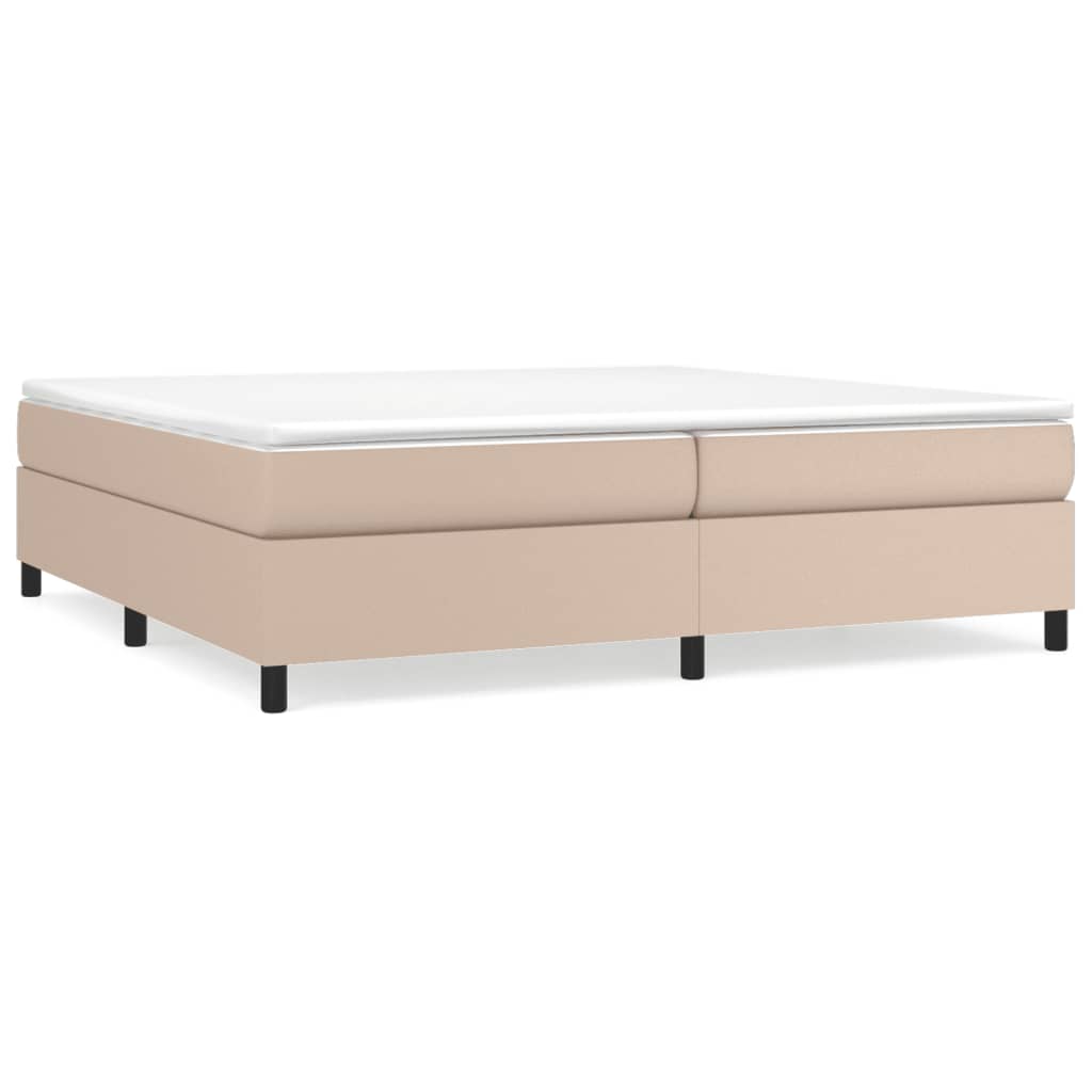 Cadre de lit sans matelas cappuccino 200x200 cm similicuir - XIOS