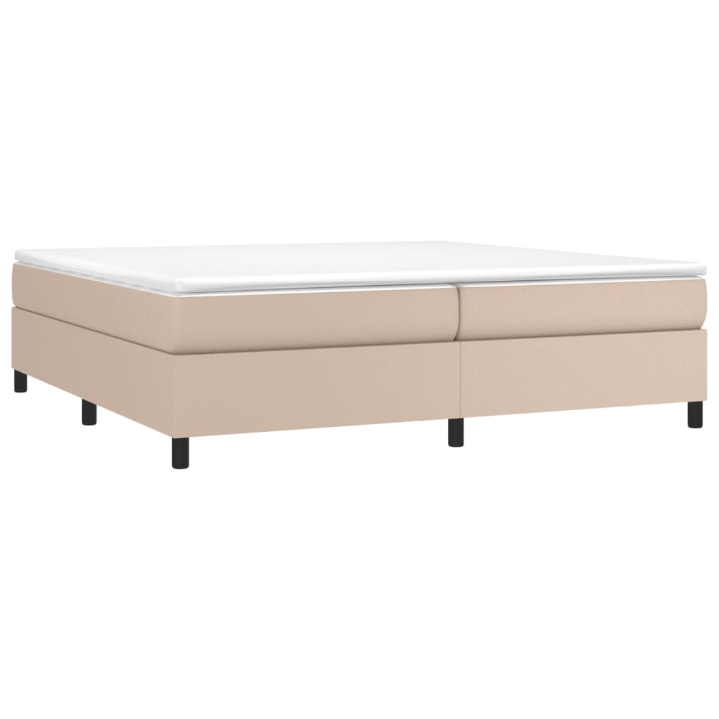 Cadre de lit sans matelas cappuccino 200x200 cm similicuir - XIOS