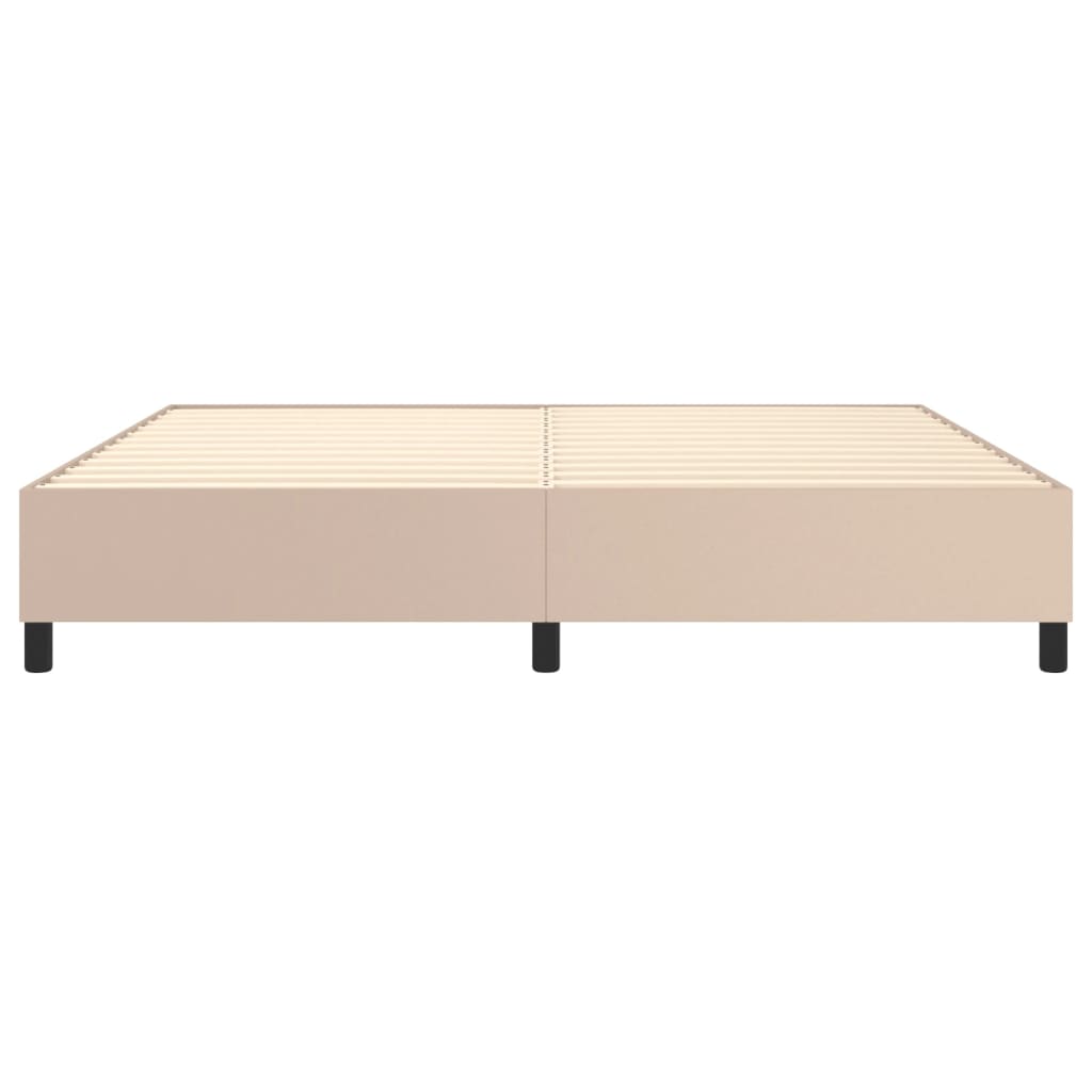 Cadre de lit sans matelas cappuccino 200x200 cm similicuir - XIOS