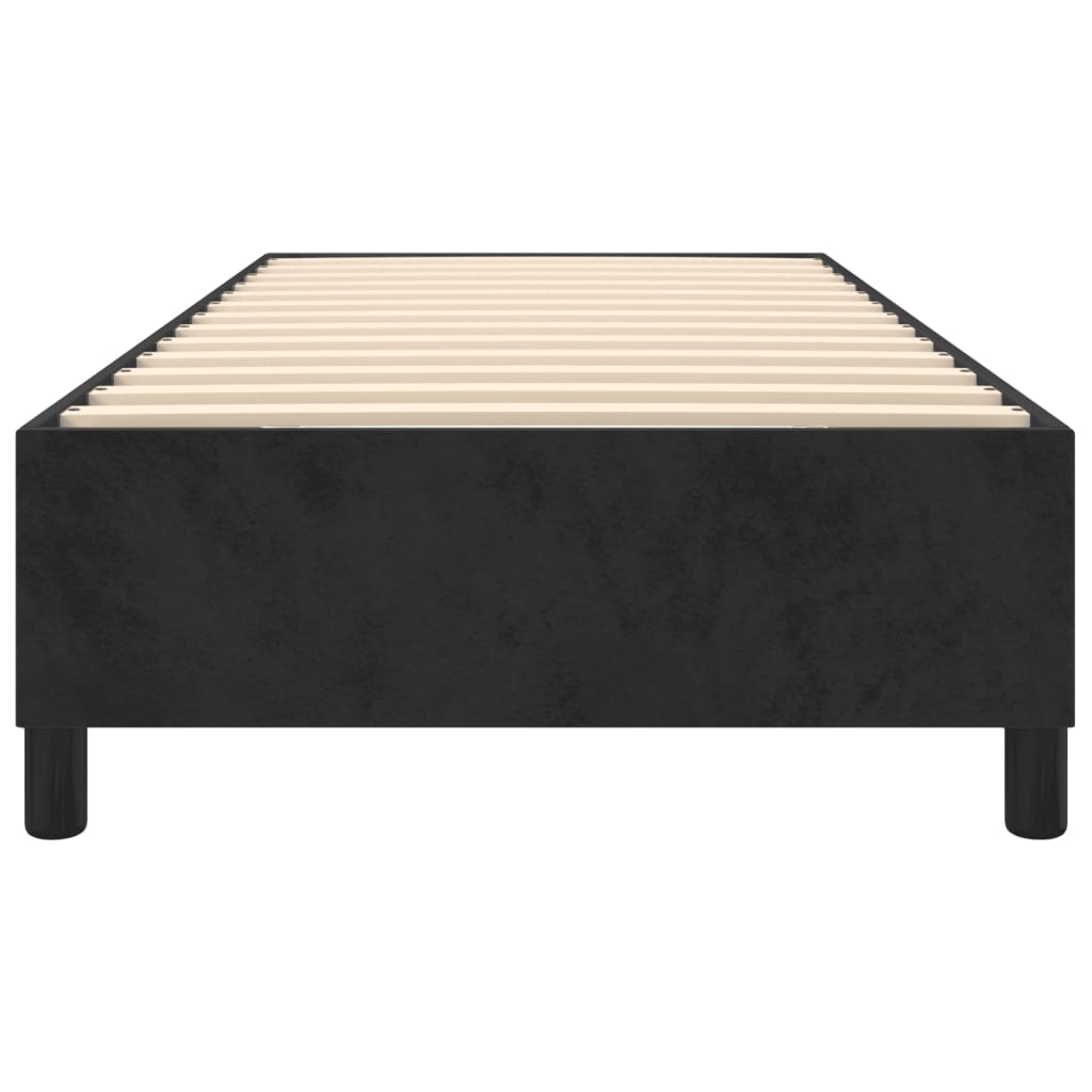 Cadre de lit sans matelas noir 80x200 cm velours - XIOS