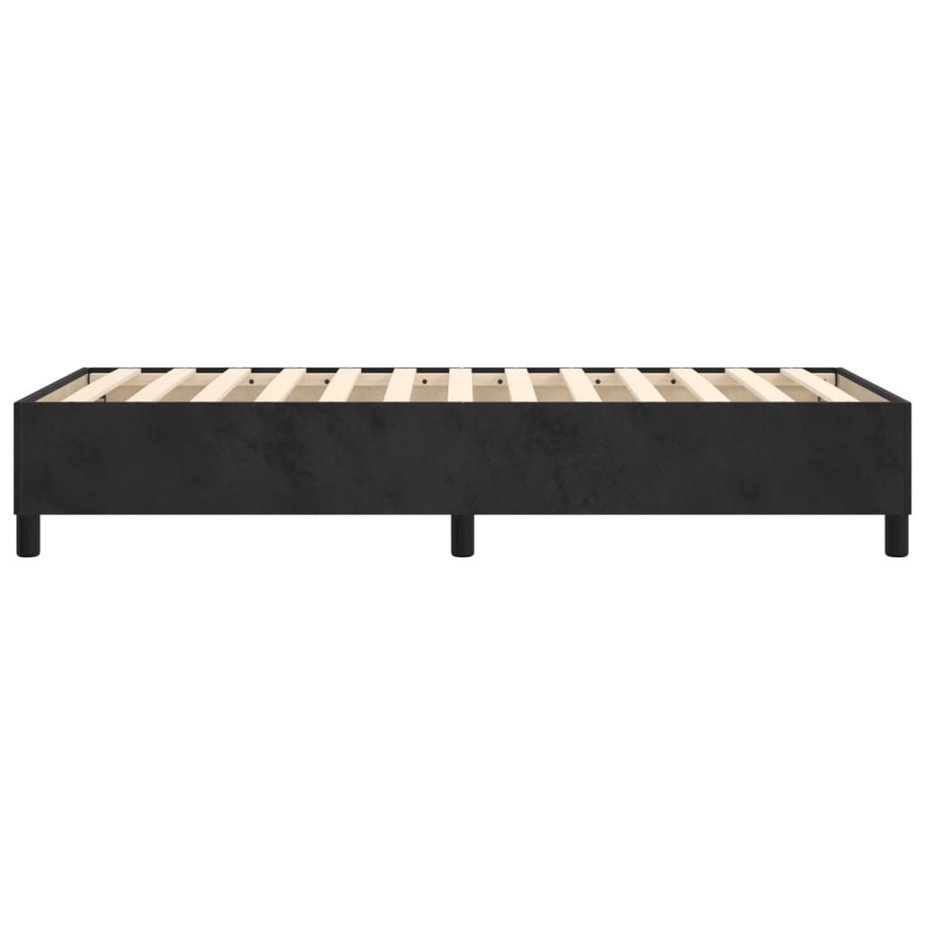 Cadre de lit sans matelas noir 100x200 cm velours - XIOS