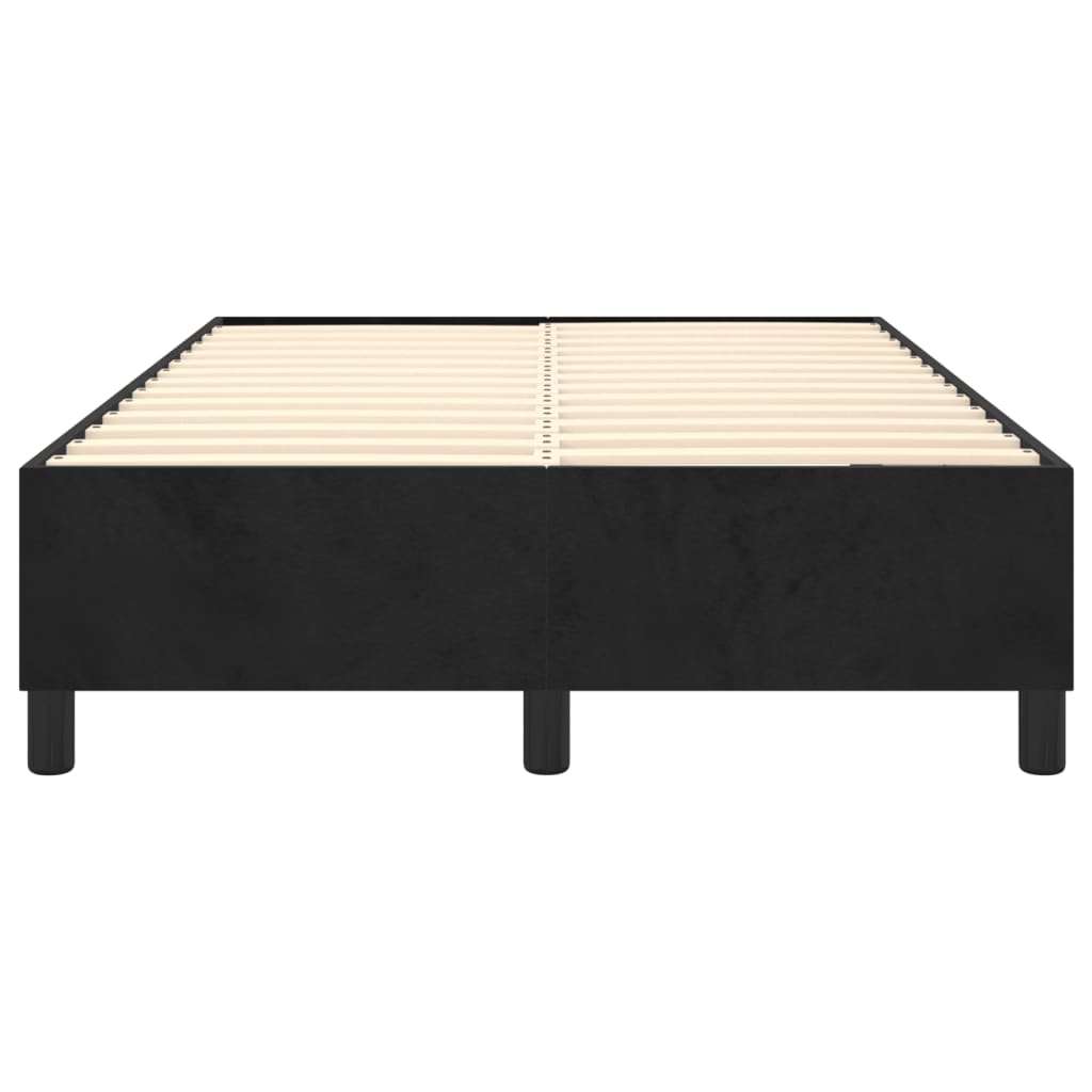 Cadre de lit sans matelas noir 120x200 cm velours - XIOS