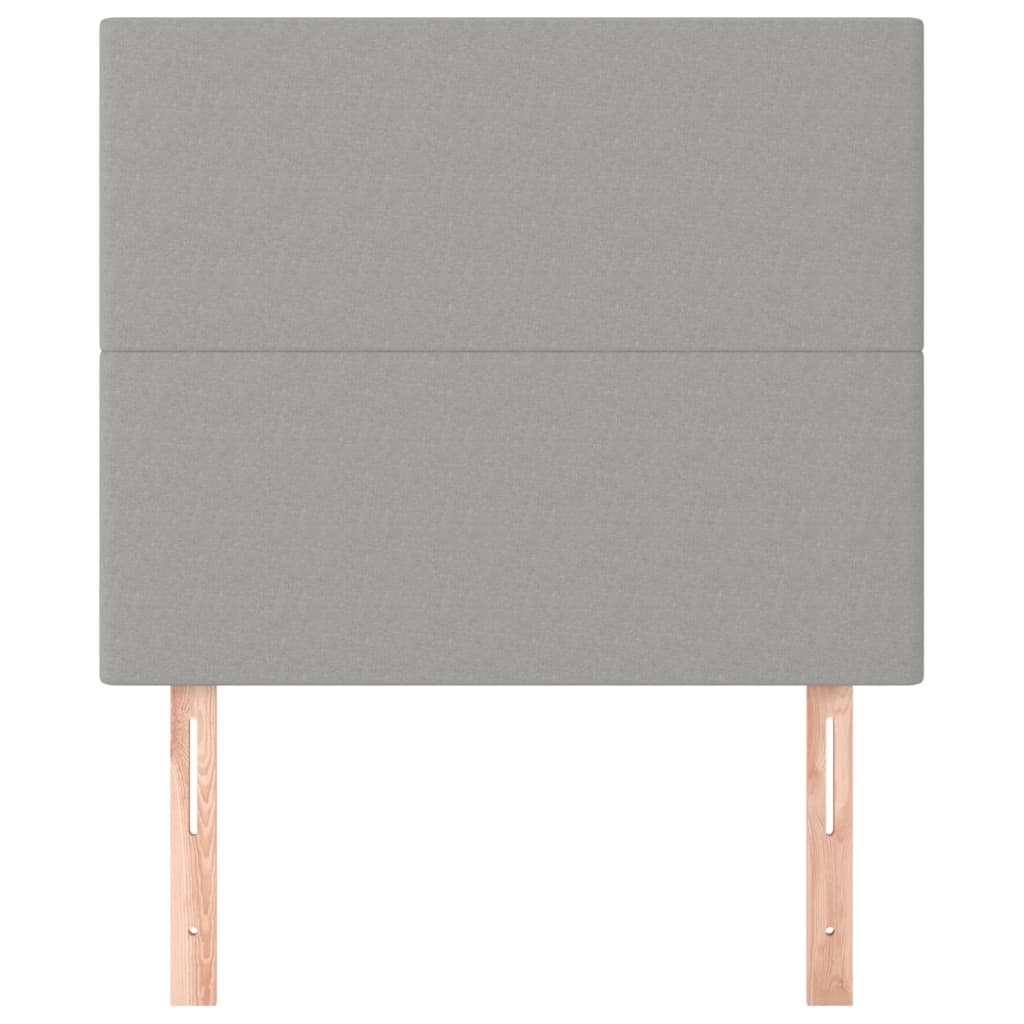 Têtes de lit 2 pcs Gris clair 80x5x78/88 cm Tissu - XIOS