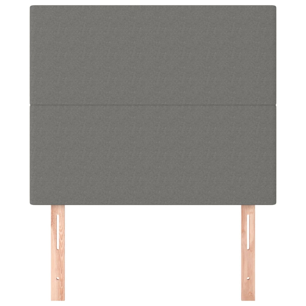 Têtes de lit 2 pcs Gris foncé 80x5x78/88 cm Tissu - XIOS