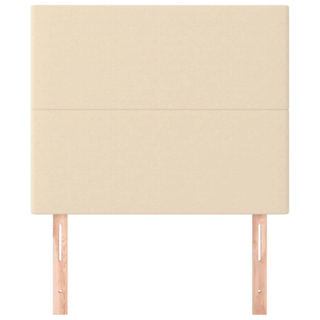 Têtes de lit 2 pcs Crème 80x5x78/88 cm Tissu - XIOS
