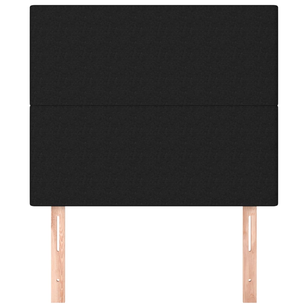 Têtes de lit 2 pcs Noir 90x5x78/88 cm Tissu - XIOS