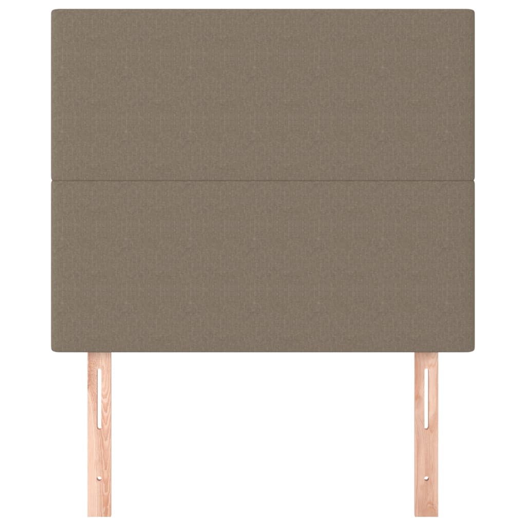 Têtes de lit 2 pcs Taupe 90x5x78/88 cm Tissu - XIOS