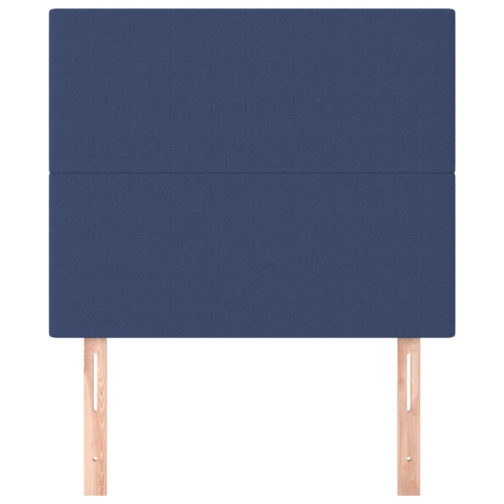 Têtes de lit 2 pcs Bleu 90x5x78/88 cm Tissu - XIOS