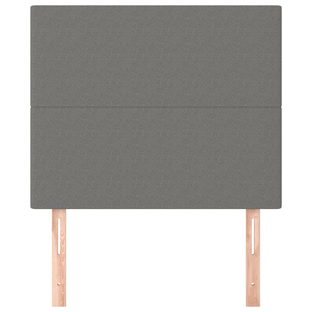Têtes de lit 2 pcs Gris foncé 100x5x78/88 cm Tissu - XIOS