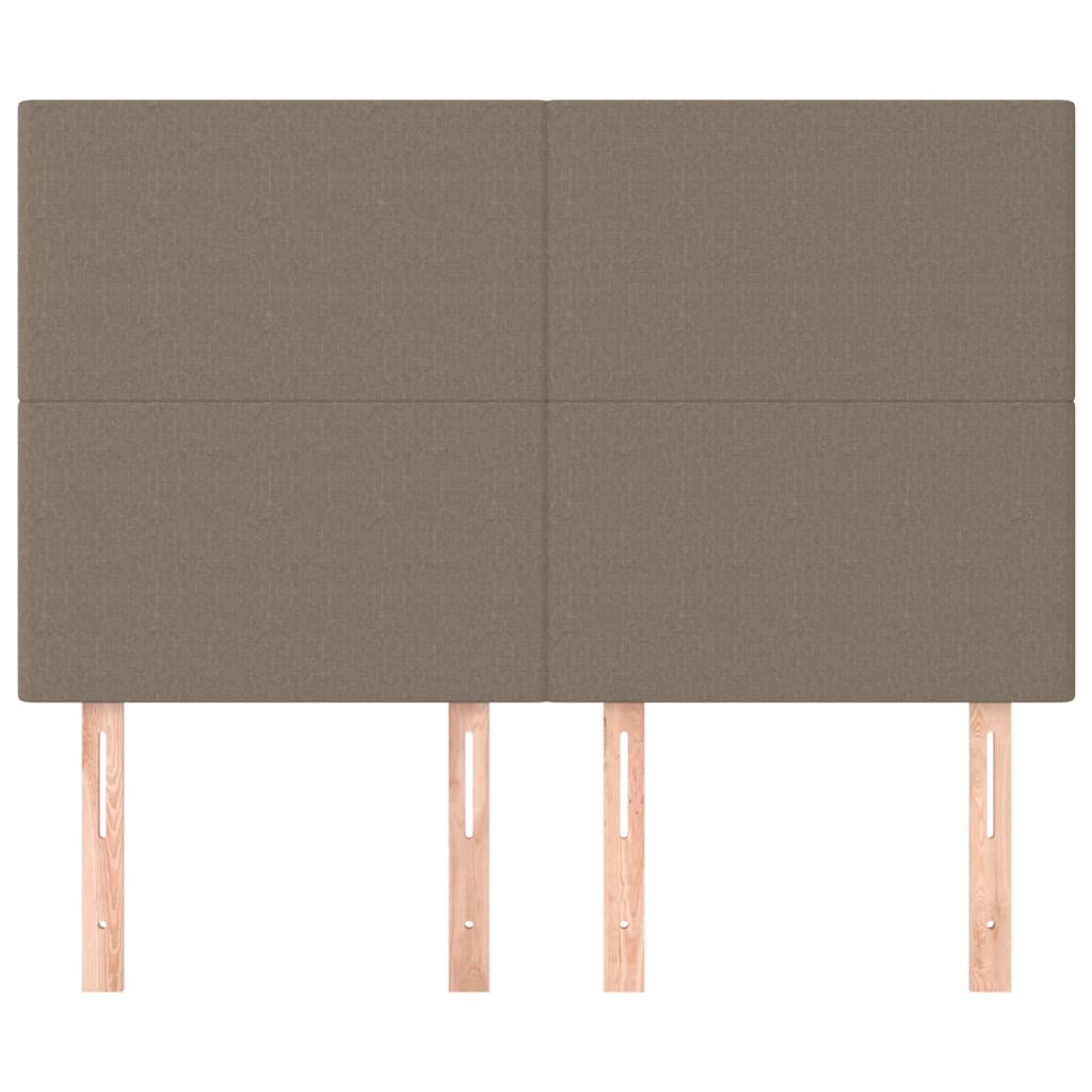 Têtes de lit 4 pcs Taupe 72x5x78/88 cm Tissu - XIOS