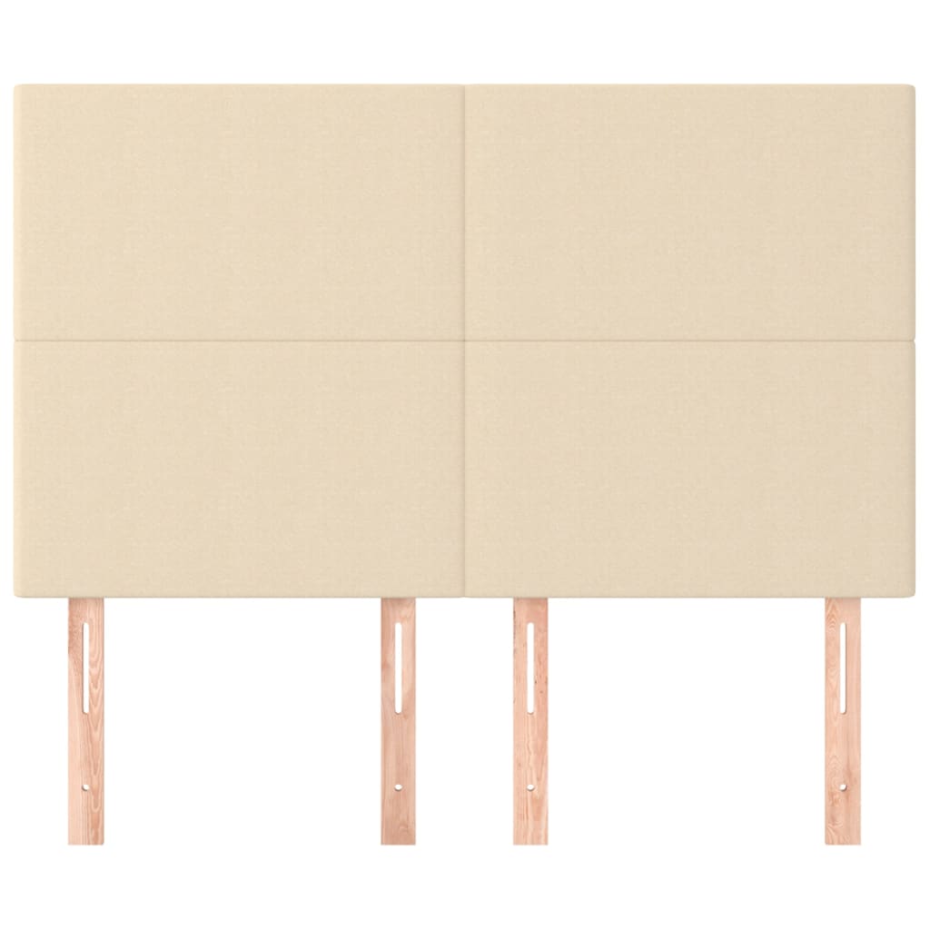 Têtes de lit 4 pcs Crème 72x5x78/88 cm Tissu - XIOS