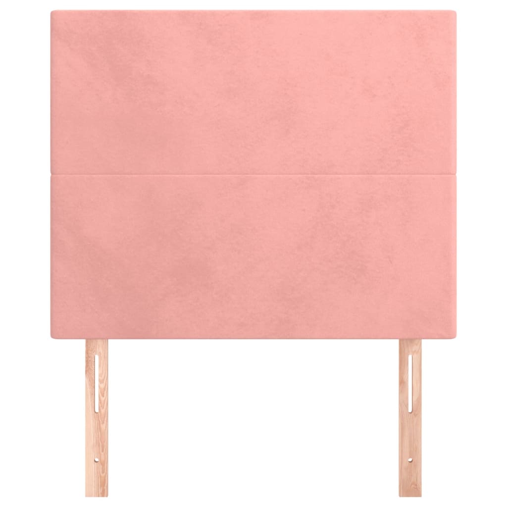 Têtes de lit 2 pcs Rose 80x5x78/88 cm Velours - XIOS