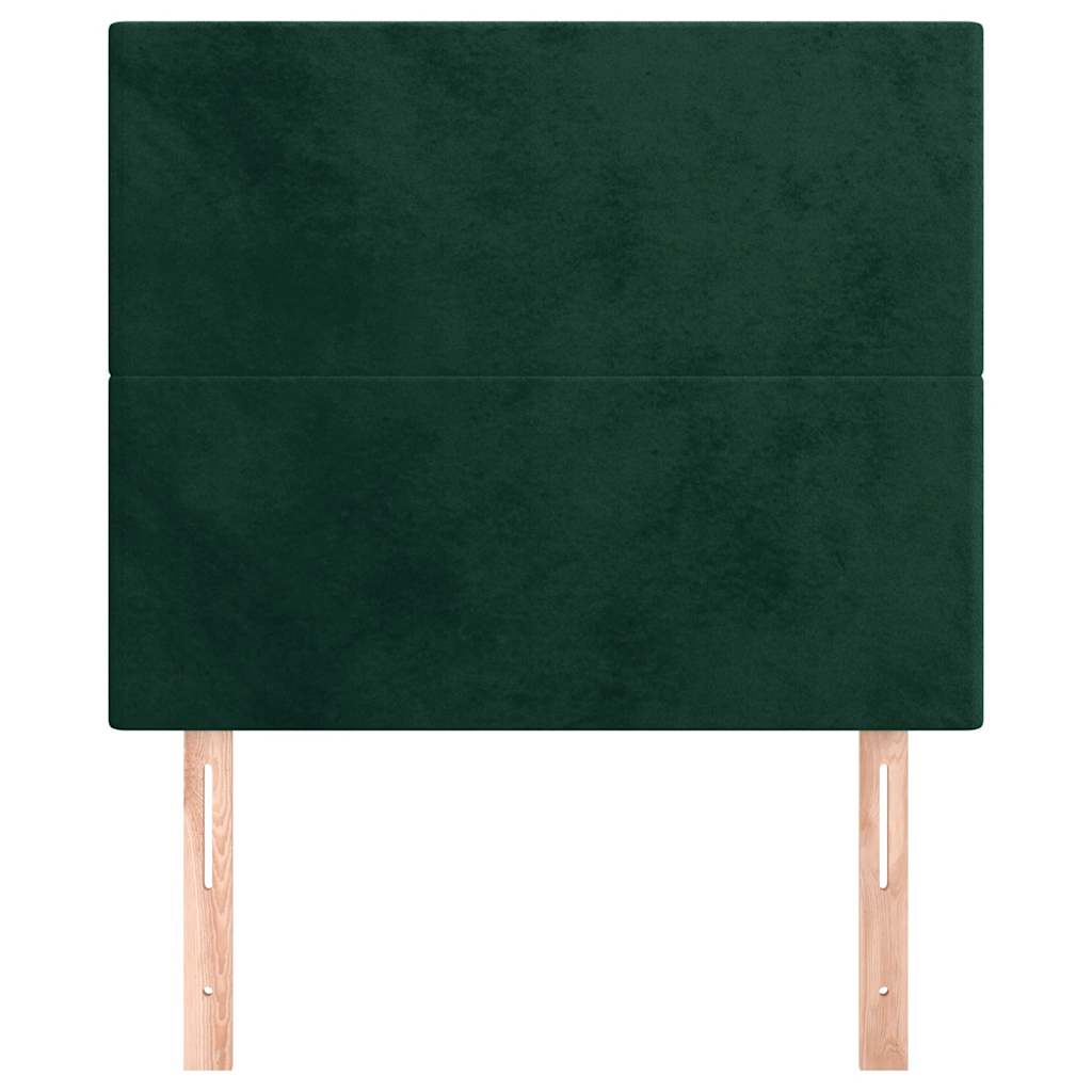 Tête de lit Vert foncé 90x5x118/128 cm Velours - XIOS