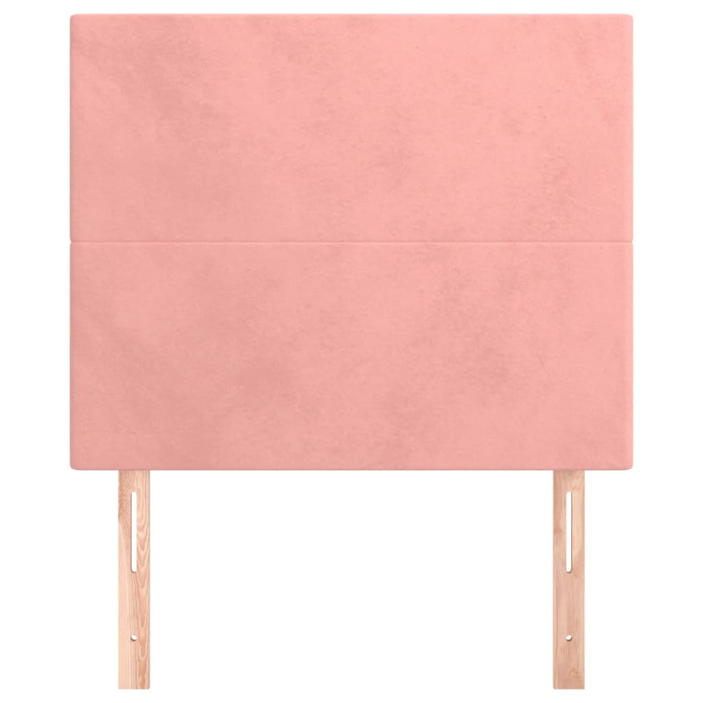 Têtes de lit 2 pcs Rose 90x5x78/88 cm Velours - XIOS